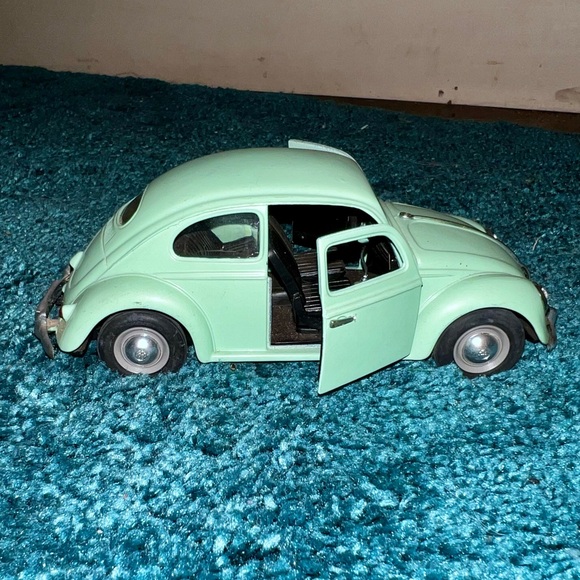 Volkswagon VW 1955 Beetle Vintage Mint Green Doors Open Collectible - Picture 2 of 16